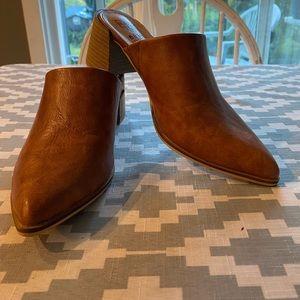 Cognac Mule by Beast Fashion in 7.5